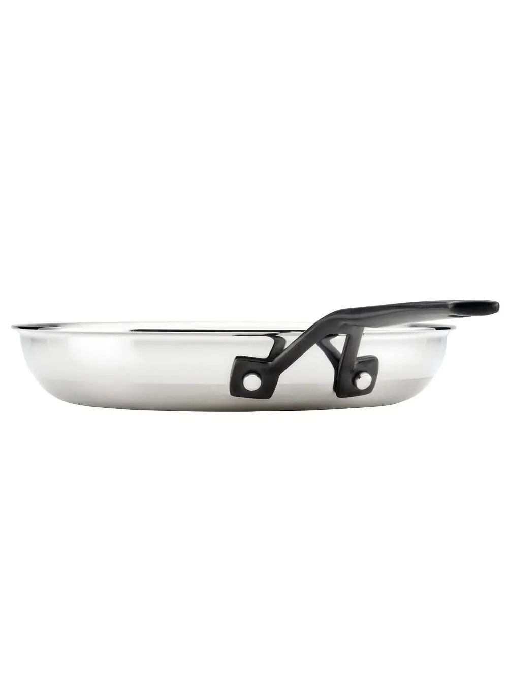 Набор сковород KitchenAid 5-Ply Clad Stainless Steel Induction, 2 предмета, 20/25 см, Полированная — изображение 3 из 9