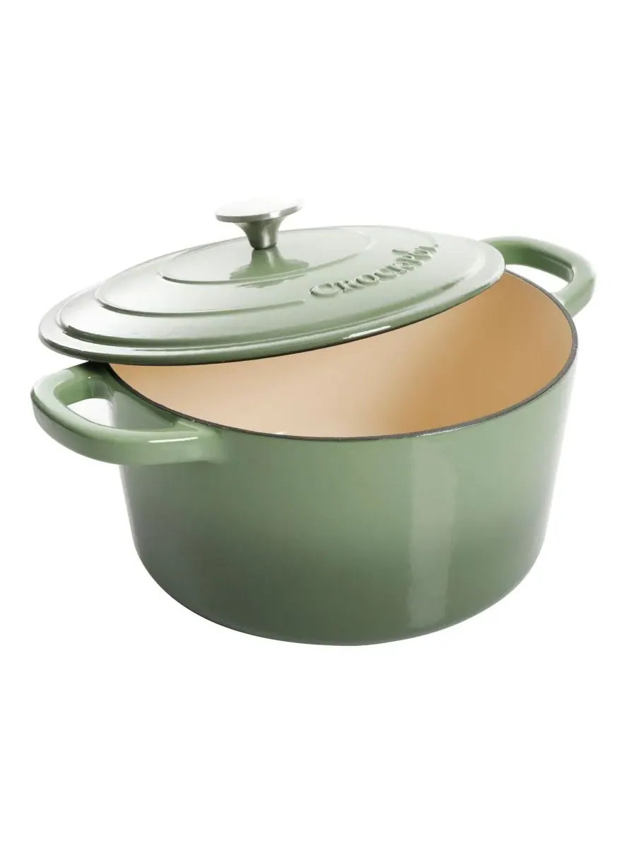 Чугунная печь ручной работы Crock Pot — изображение 2 из 3, зеленый