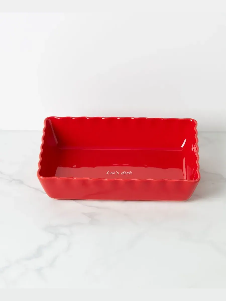 Форма для выпечки прямоугольной формы Make it Pop Kate Spade New York — изображение 5 из 5, красный