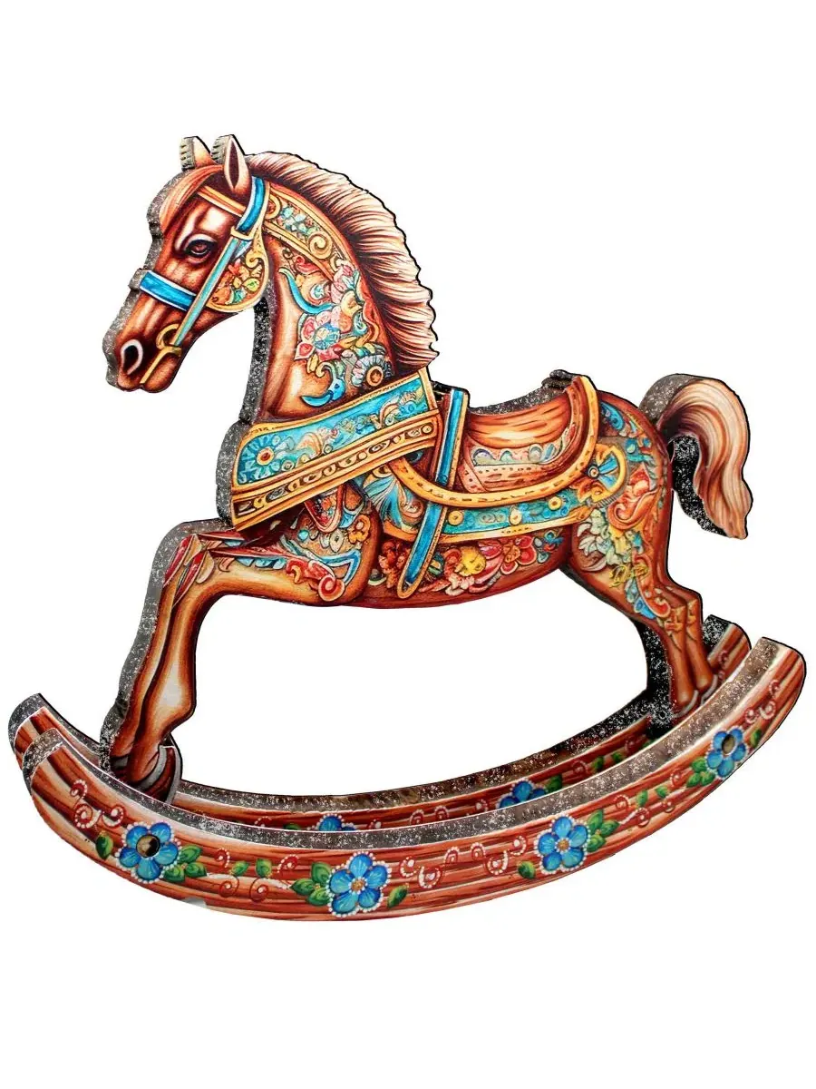 Настольное рождественское украшение Rocking Horse Centerpiece G.DeBrekht