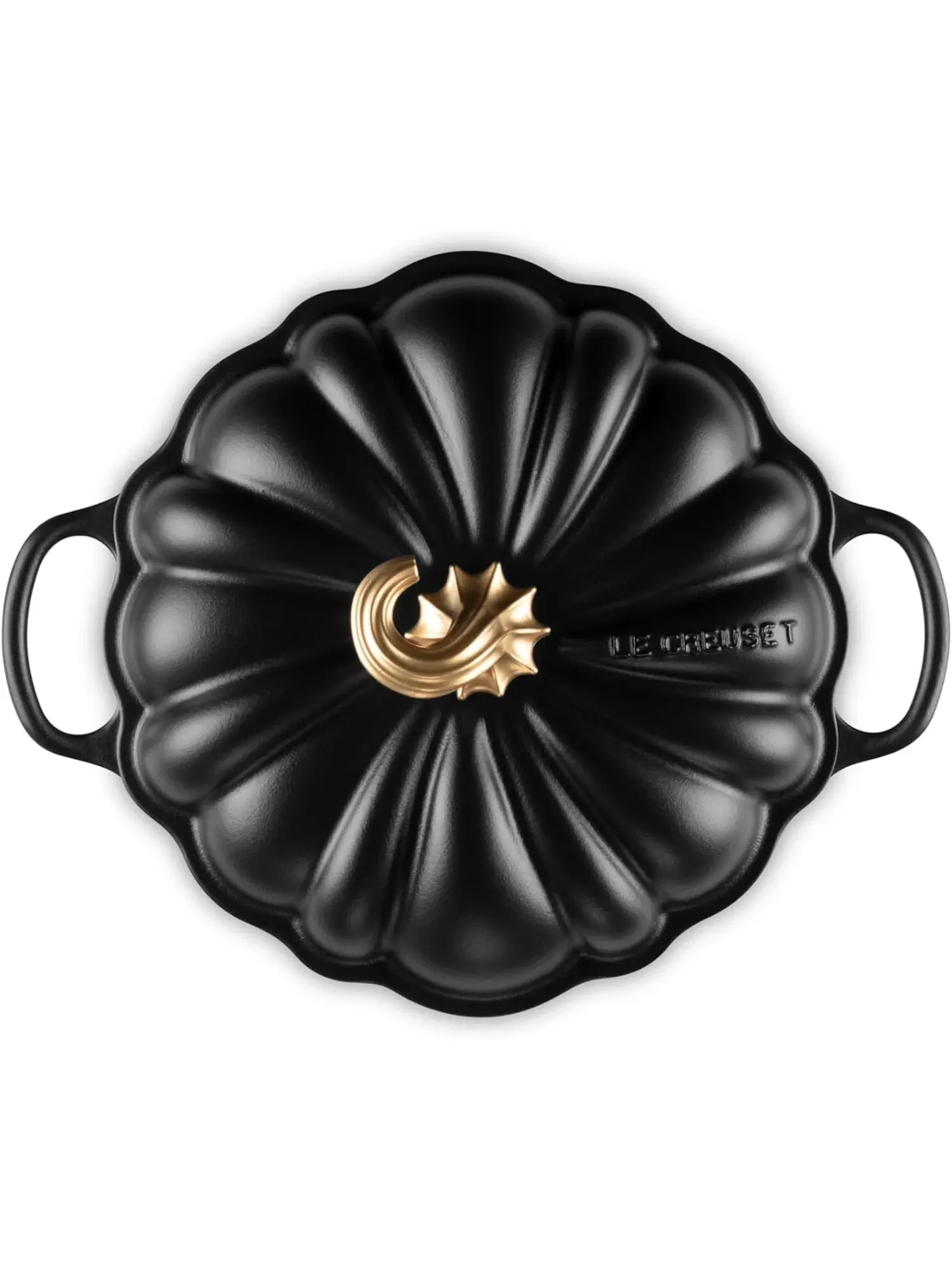 Кастрюля Le Creuset Cast Iron Pumpkin Casserole, 24 см, 3,7 л — изображение 3 из 7, черный