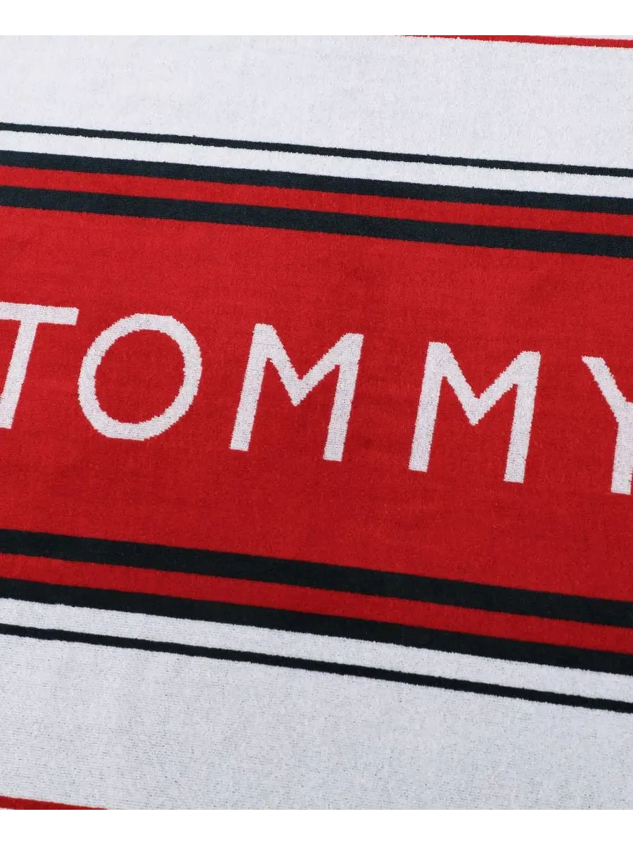 Пляжное полотенце с полосами Hampton Stripe, 173 x 91 см Tommy Hilfiger — изображение 3 из 5, синий