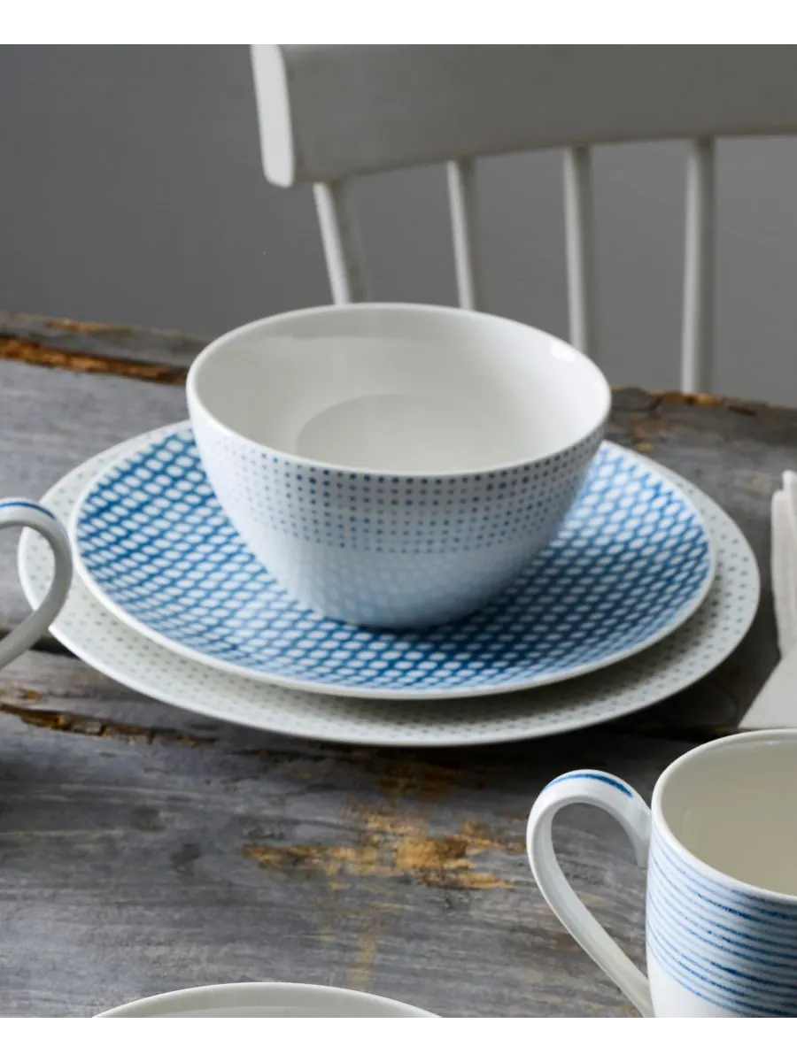 Набор из 4 универсальных мисок Hammock "Dots" Noritake — изображение 5 из 8, синий