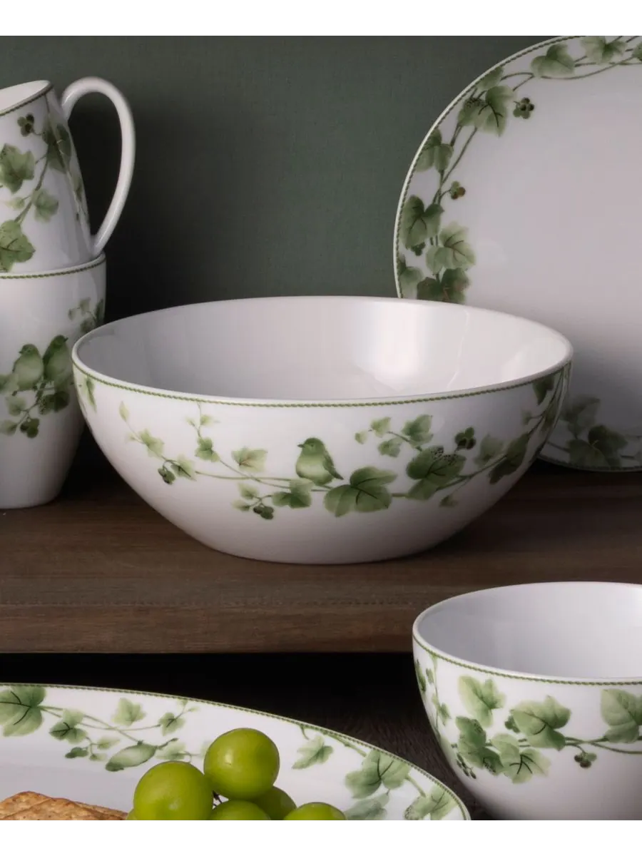 Круглая овощная миска Ivy Whisper, 68 унций Noritake — изображение 4 из 6, зеленый