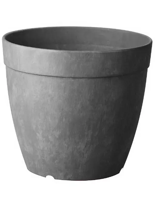 Круглое кашпо Artstone dolce, 7 x 9 дюймов, серое Novelty