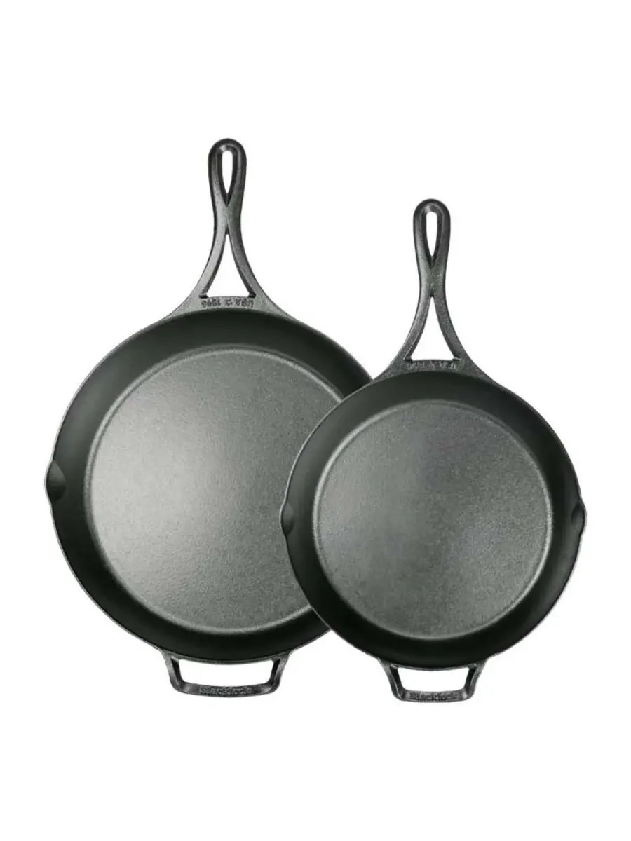 Набор из двух сковородок Blacklock с тройной закалкой Lodge Cast Iron — изображение 2 из 2, черный