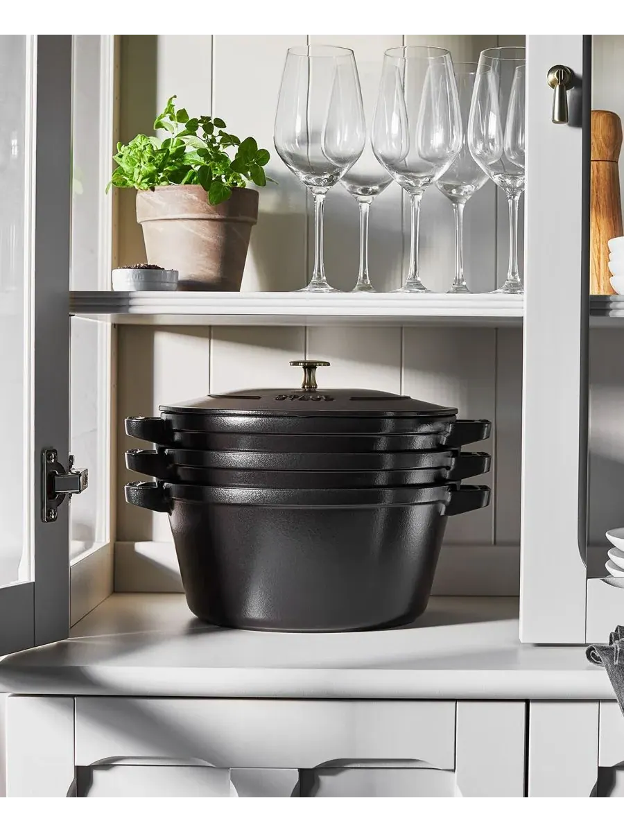 Набор кухонной посуды Staub, 4 предмета — изображение 6 из 6, черный