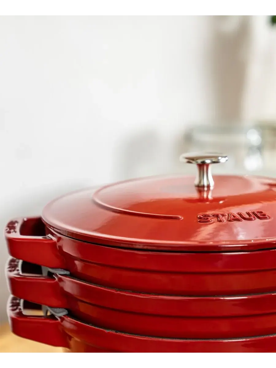 Набор кухонной посуды Staub, 4 предмета — изображение 6 из 6, красный