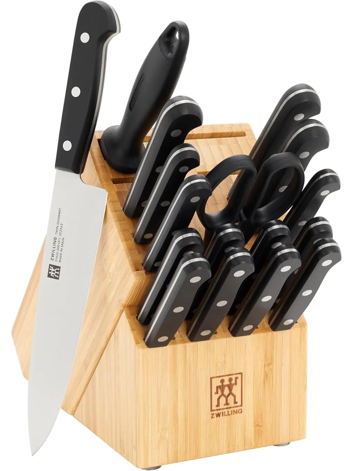Набор кухонных ножей в блоке ZWILLING Twin Gourmet Classic, 18 предметов