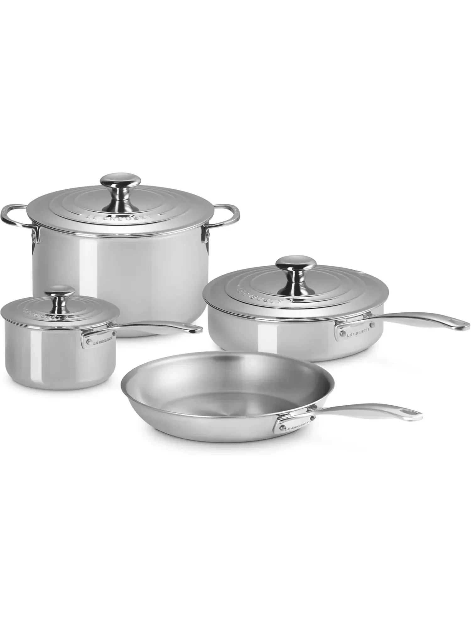 Набор посуды Le Creuset 3-Ply Stainless Steel, 7 предметов