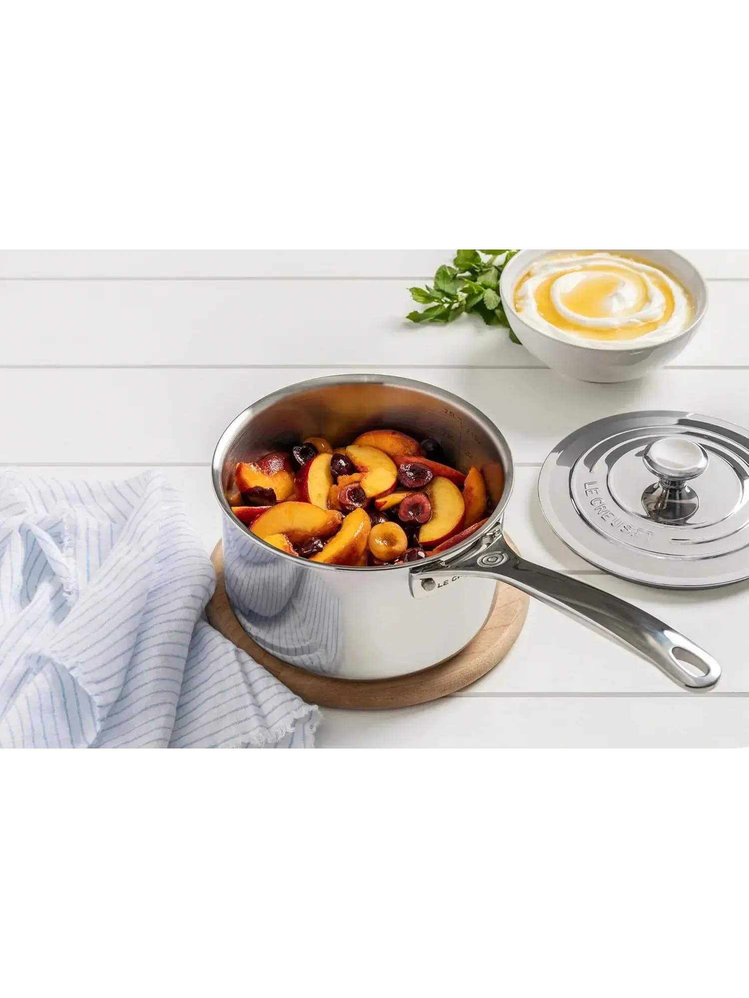 Набор посуды Le Creuset 3-Ply Stainless Steel, 7 предметов — изображение 7 из 8, серебристый