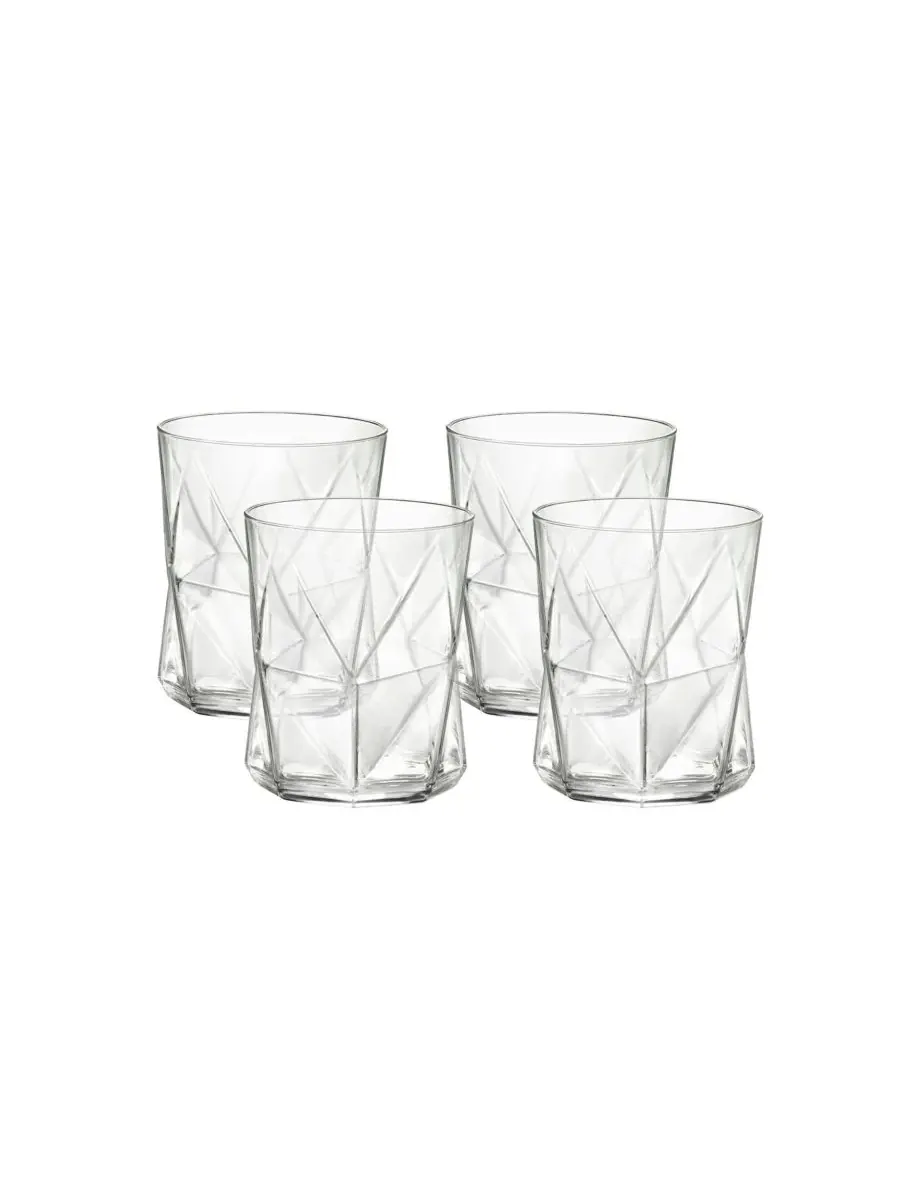 Набор из 4 бокалов для виски Cassiopea Double Old Fashioned Bormioli Rocco — прозрачный