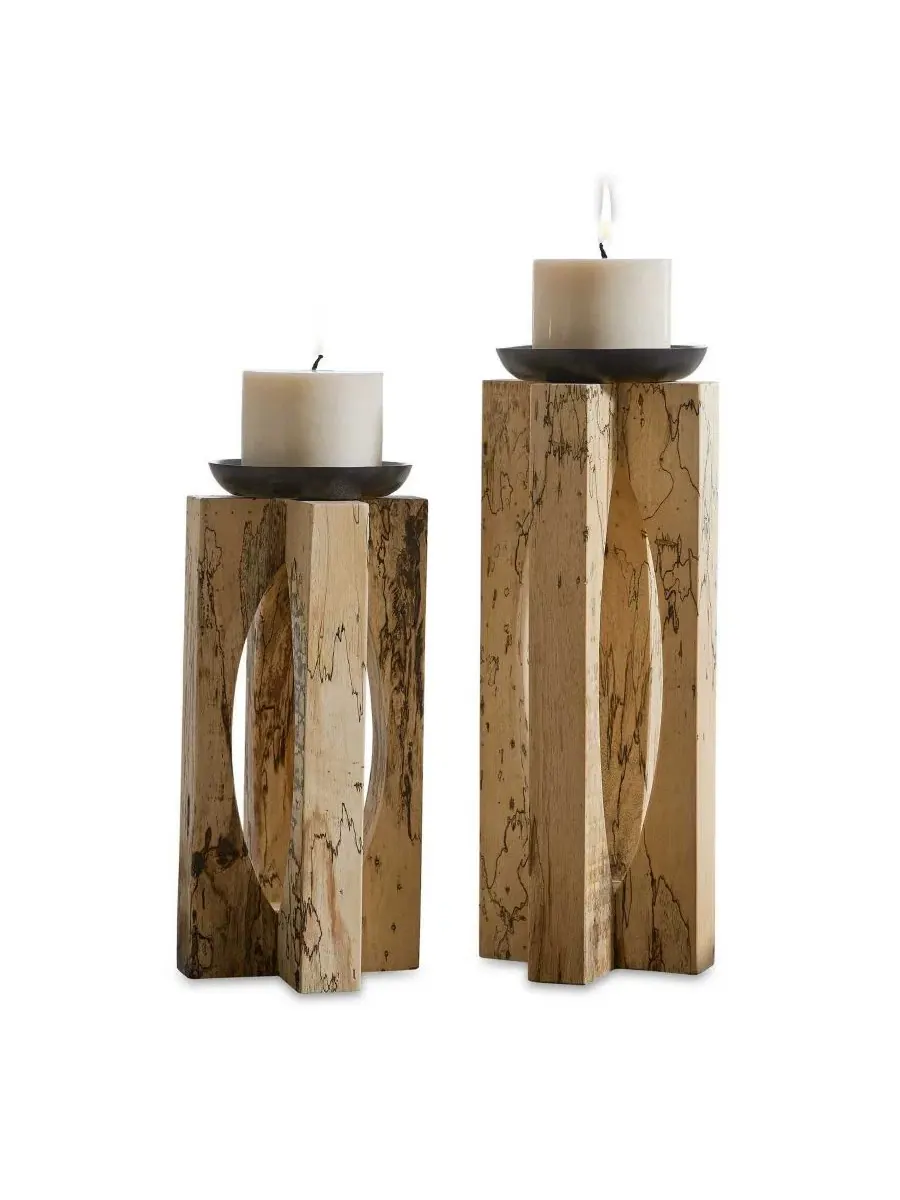Набор подсвечников Ilva Candleholders Uttermost — коричневый