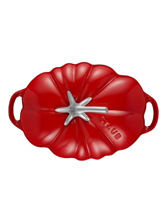Фигурная кокотница Staub La Cocotte «Томат», 25 см, 2.8 л — изображение 2 из 6, красный