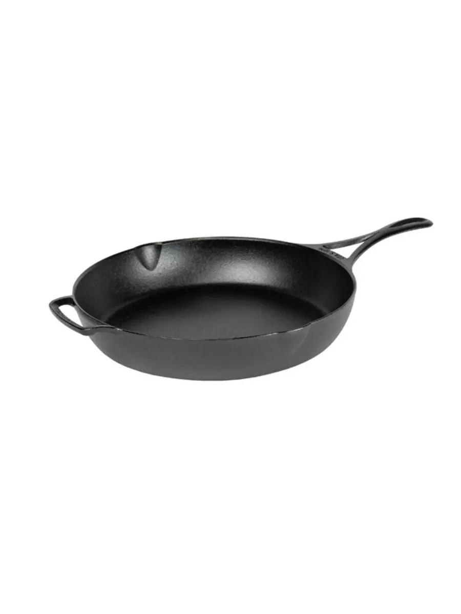 Сковорода Lodge Blacklock 12 дюймов, тройная закалка Lodge Cast Iron — черный