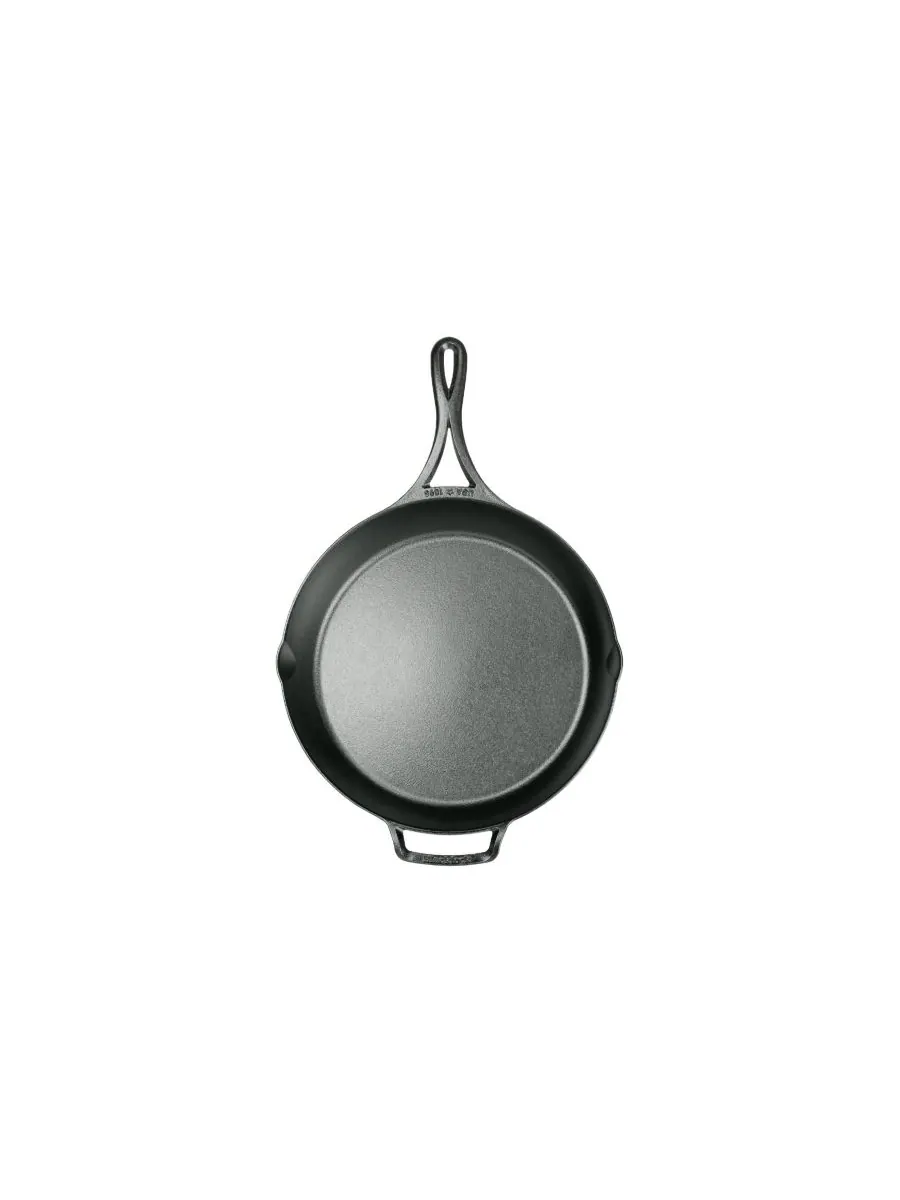 Сковорода Lodge Blacklock 12 дюймов, тройная закалка Lodge Cast Iron — изображение 2 из 4, черный
