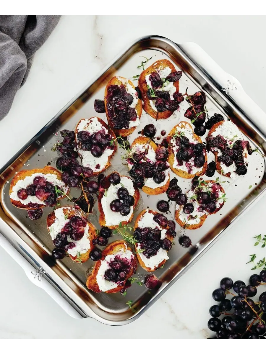 Противень Provisions Oven Bond Tri-ply Medium Sheet Pan Hestan, нержавеющая сталь — изображение 4 из 4, серебристый
