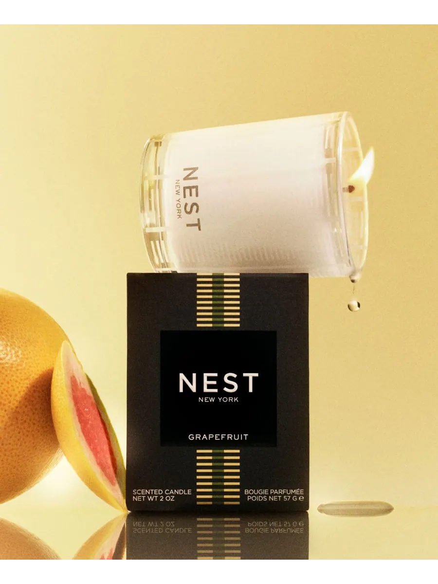 NEST New York Ароматическая свеча с ароматом грейпфрута, 57 г — изображение 3 из 3, оранжевый