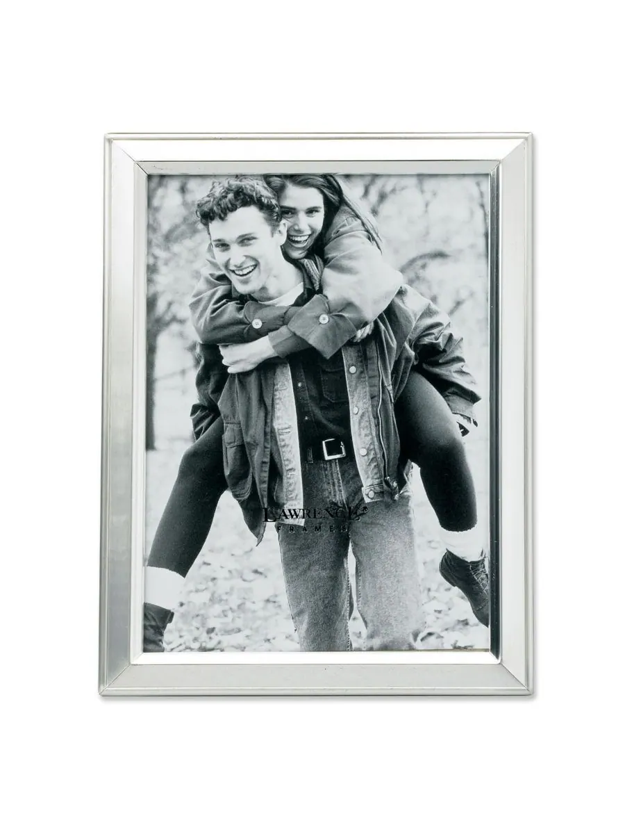 Lawrence Frames Фоторамка из матового посеребренного металла - 3,5 x 5 дюймов
