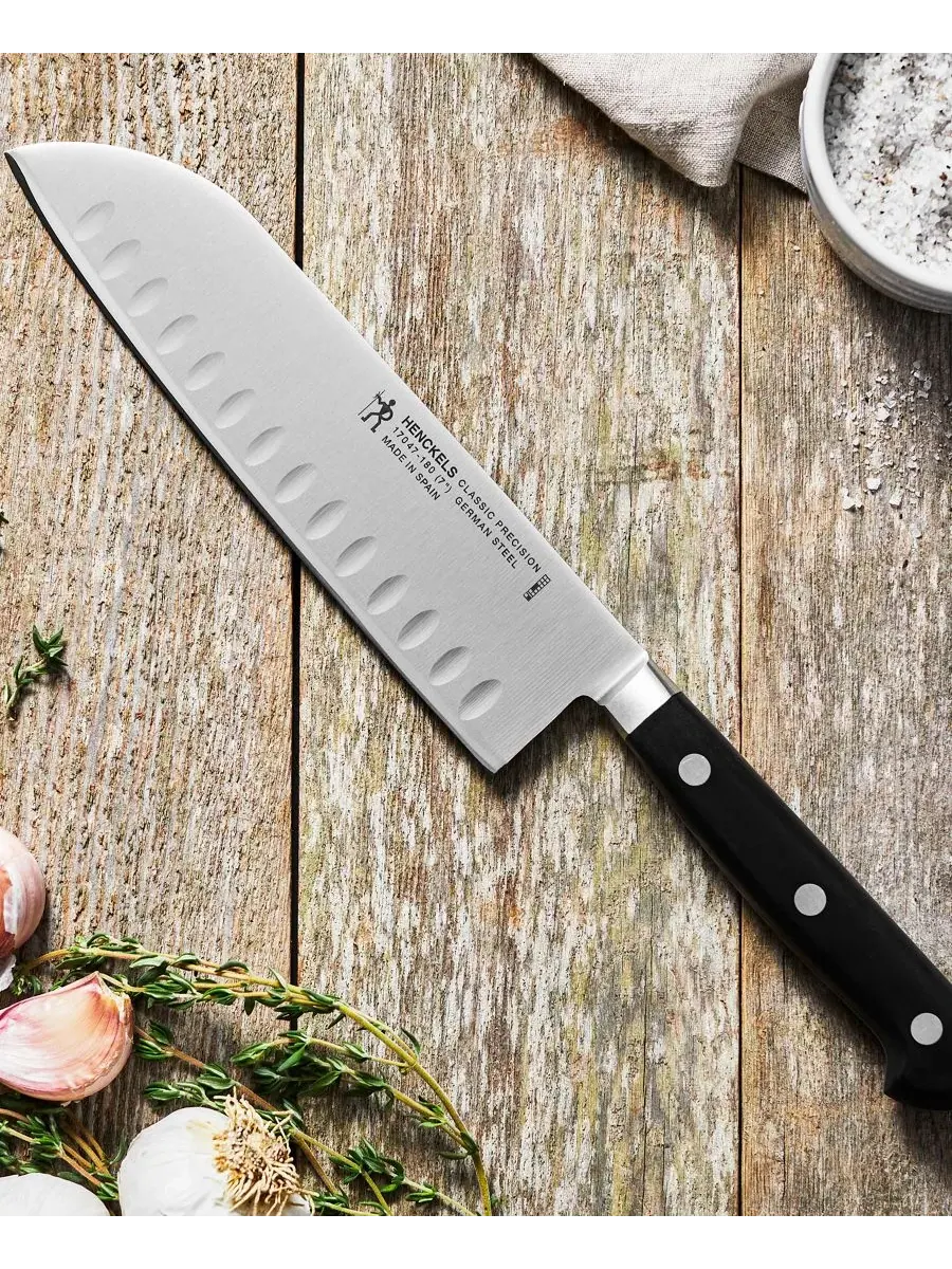 Нож Santoku JA Henckels Classic Precision 18 см J.A. Henckels — изображение 2 из 3, черный серебристый