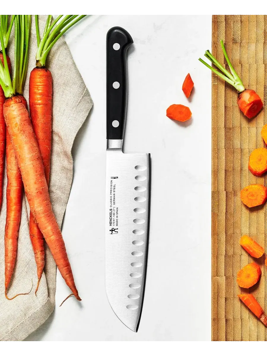 Нож Santoku JA Henckels Classic Precision 18 см J.A. Henckels — изображение 3 из 3, черный серебристый