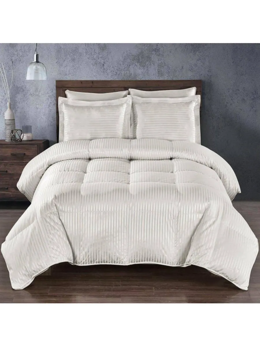 Плотное шелковое одеяло с наполнителем из гусиного пуха - в полоску Egyptian Linens
