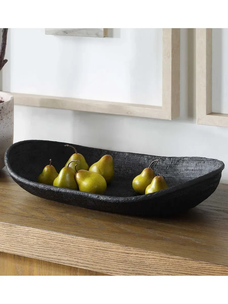 Чаша Ember Weave для использования внутри и снаружи помещений Uttermost — изображение 5 из 8, черный