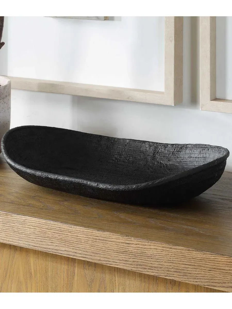 Чаша Ember Weave для использования внутри и снаружи помещений Uttermost — изображение 8 из 8, черный
