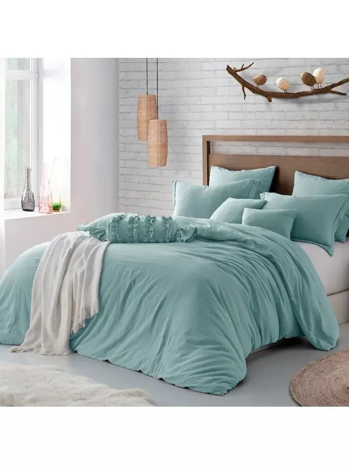 Мятый пододеяльник и накидки из микрофибры Cathay Home Inc.