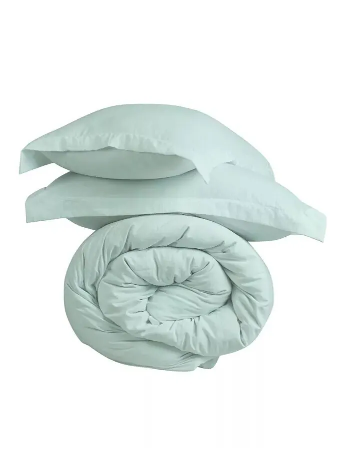 Мятый пододеяльник и накидки из микрофибры Cathay Home Inc. — изображение 4 из 6, бежевый