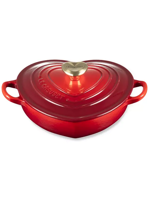 Чугунная форма для запекания Le Creuset, 1.2 л, 20 см — изображение 2 из 4, вишневый