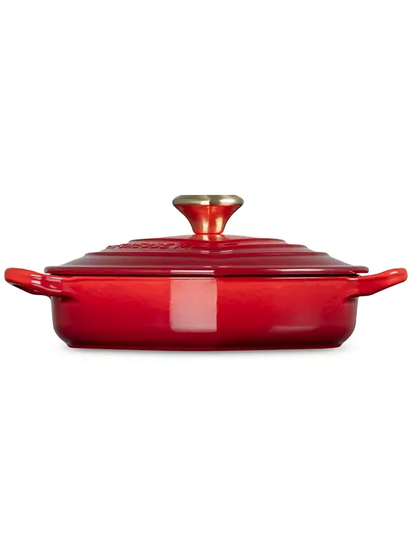 Чугунная форма для запекания Le Creuset, 1.2 л, 20 см — изображение 3 из 4, вишневый