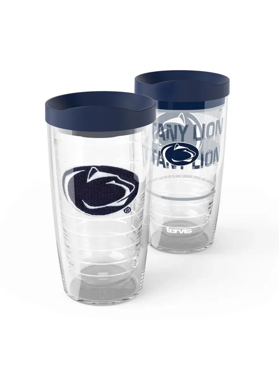 Набор из 2 стаканов Tervis Penn State Nittany Lions Competitor Emblem, 16 унций — мульти