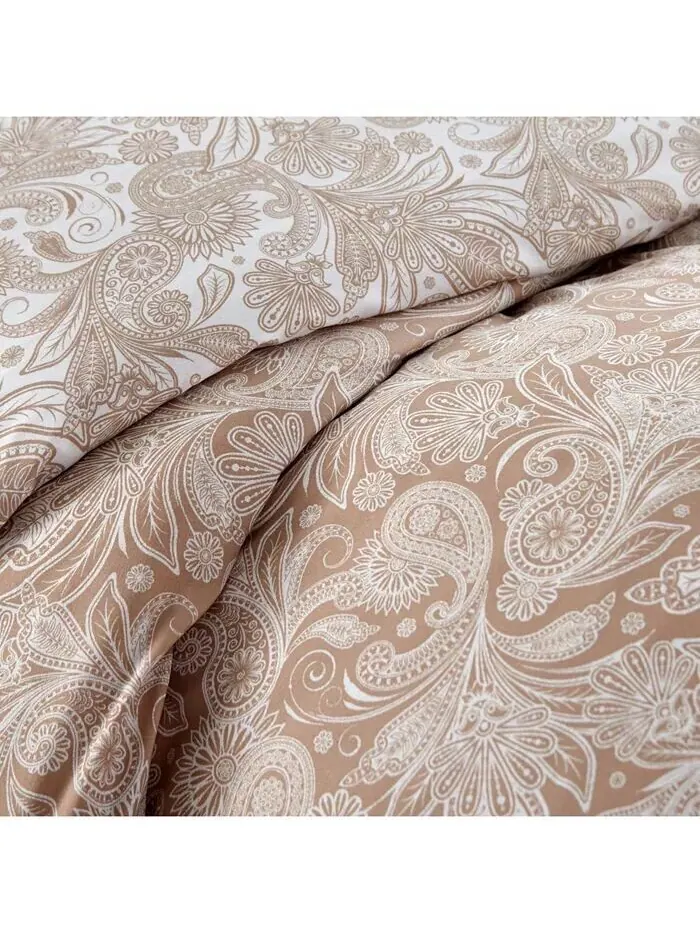 Идеальный пододеяльник и комплект с рисунком пейсли Southshore Fine Linens — изображение 3 из 5, тауп