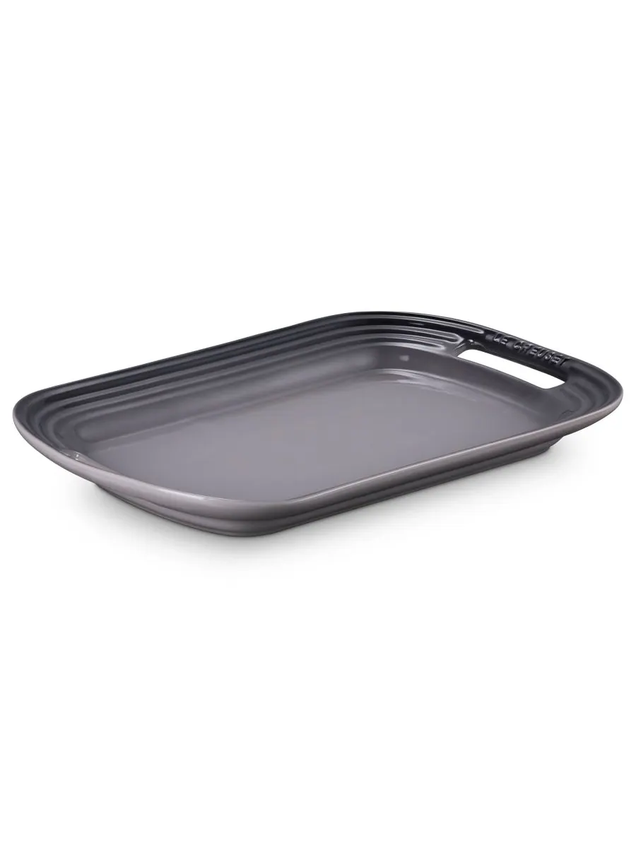Сервировочное блюдо Le Creuset Stoneware, 35.6х19.3 см, устричный — изображение 2 из 7, устрица