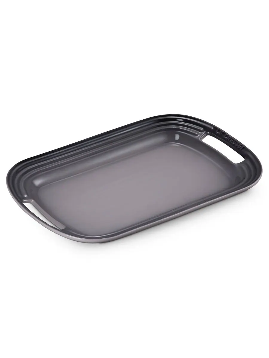 Сервировочное блюдо Le Creuset Stoneware, 35.6х19.3 см, устричный — изображение 3 из 7, устрица