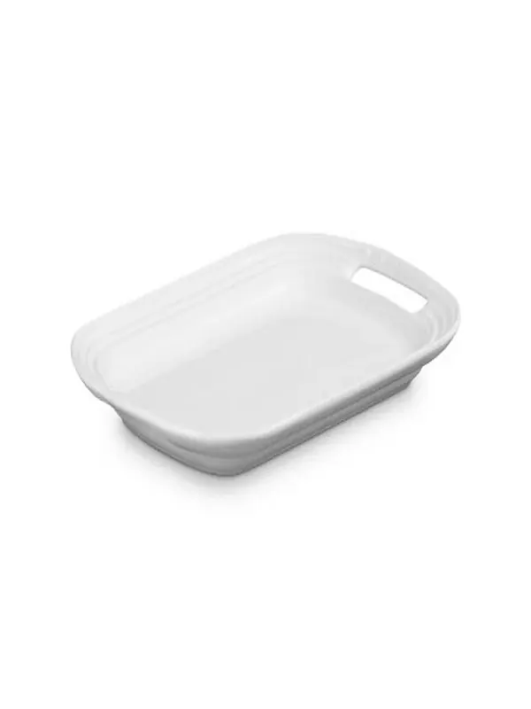 Сервировочное блюдо Le Creuset Stoneware, 35.6х19.3 см — изображение 1 из 4, белый