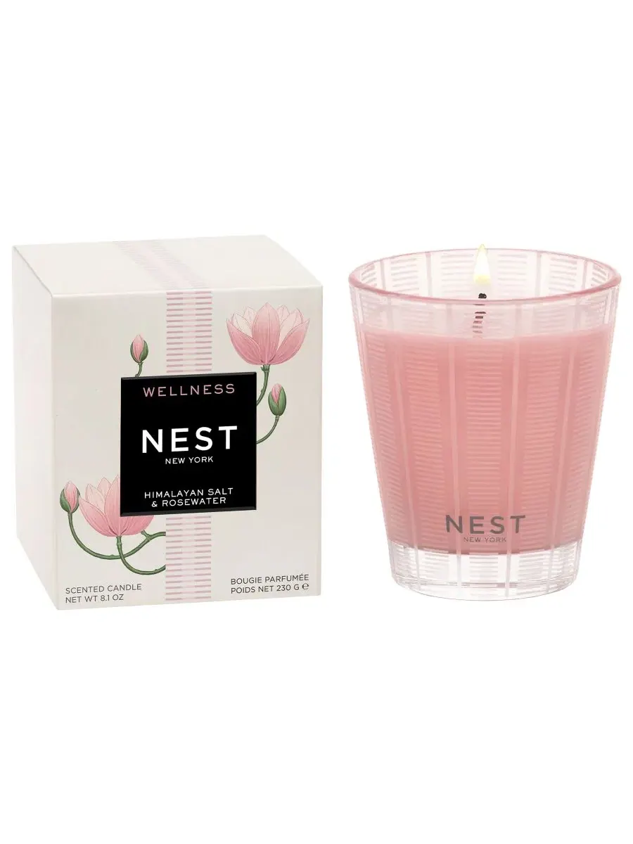 Ароматическая свеча Himalayan Salt & Rosewater Classic, 8.1 унции NEST New York — мульти