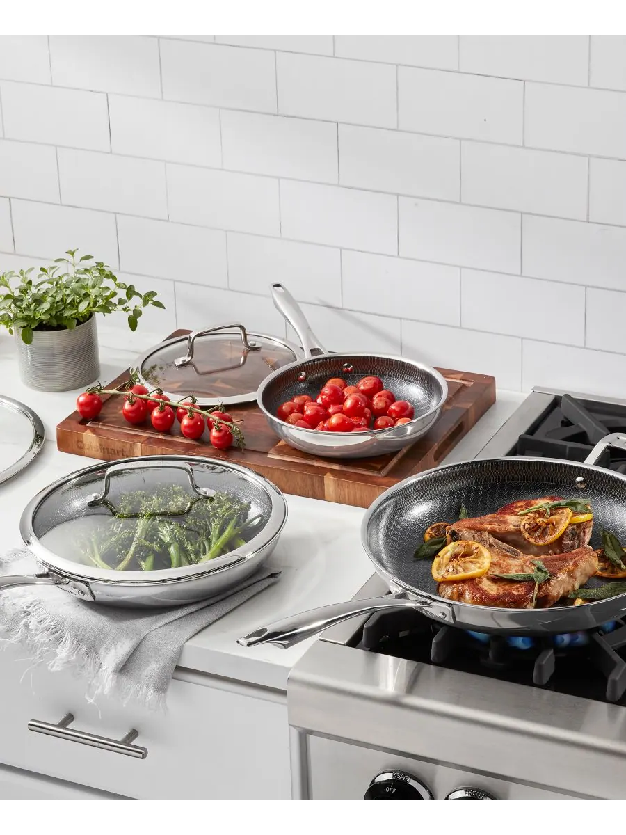 Сковорода FusionElite 10" Plus с антипригарным покрытием из трехслойной нержавеющей стали Cuisinart — изображение 7 из 8