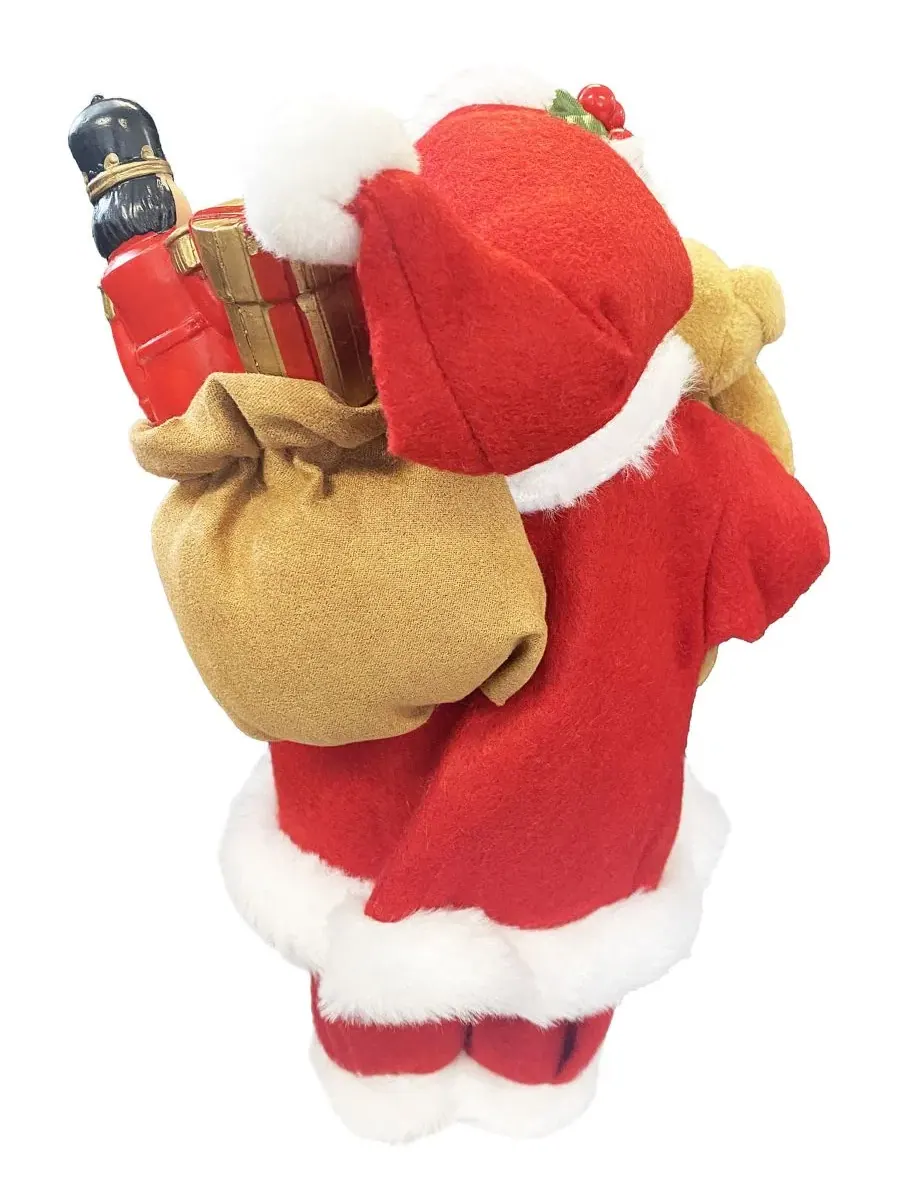 Фигурка Санта-Клауса с подарками, 30 см Santa's Workshop — изображение 2 из 3, красный