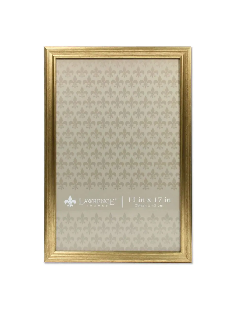 Lawrence Frames Фоторамка Sutter с отделкой под полированное золото - 11" x 17"