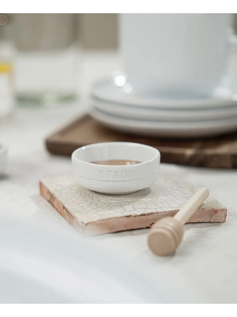 Набор мини пиал Staub Ceramic, 4 предмета, 8 см, 0.05 л — изображение 3 из 8, белый