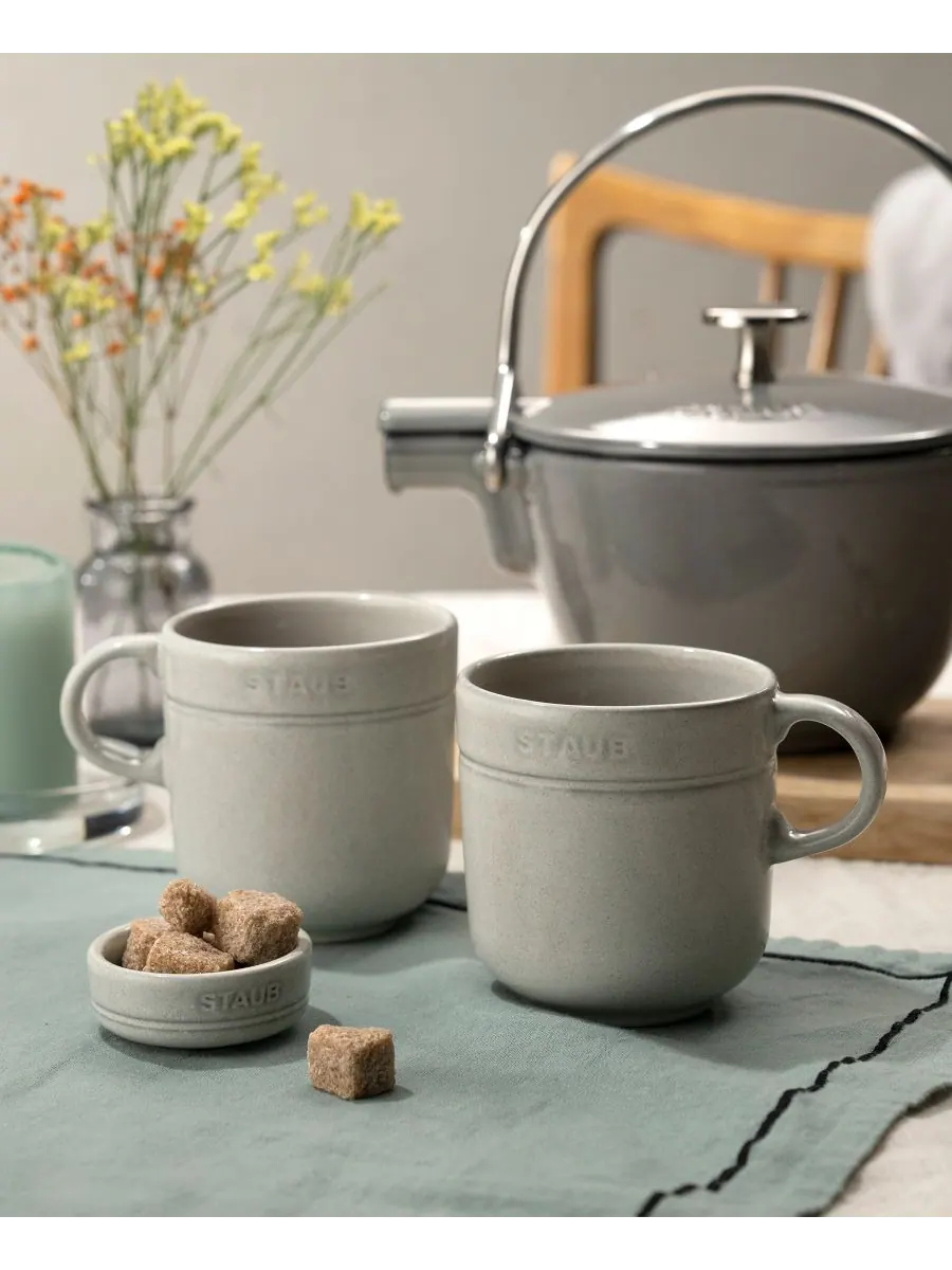 Набор мини пиал Staub Ceramic, 4 предмета, 8 см, 0.05 л — изображение 6 из 8, белый