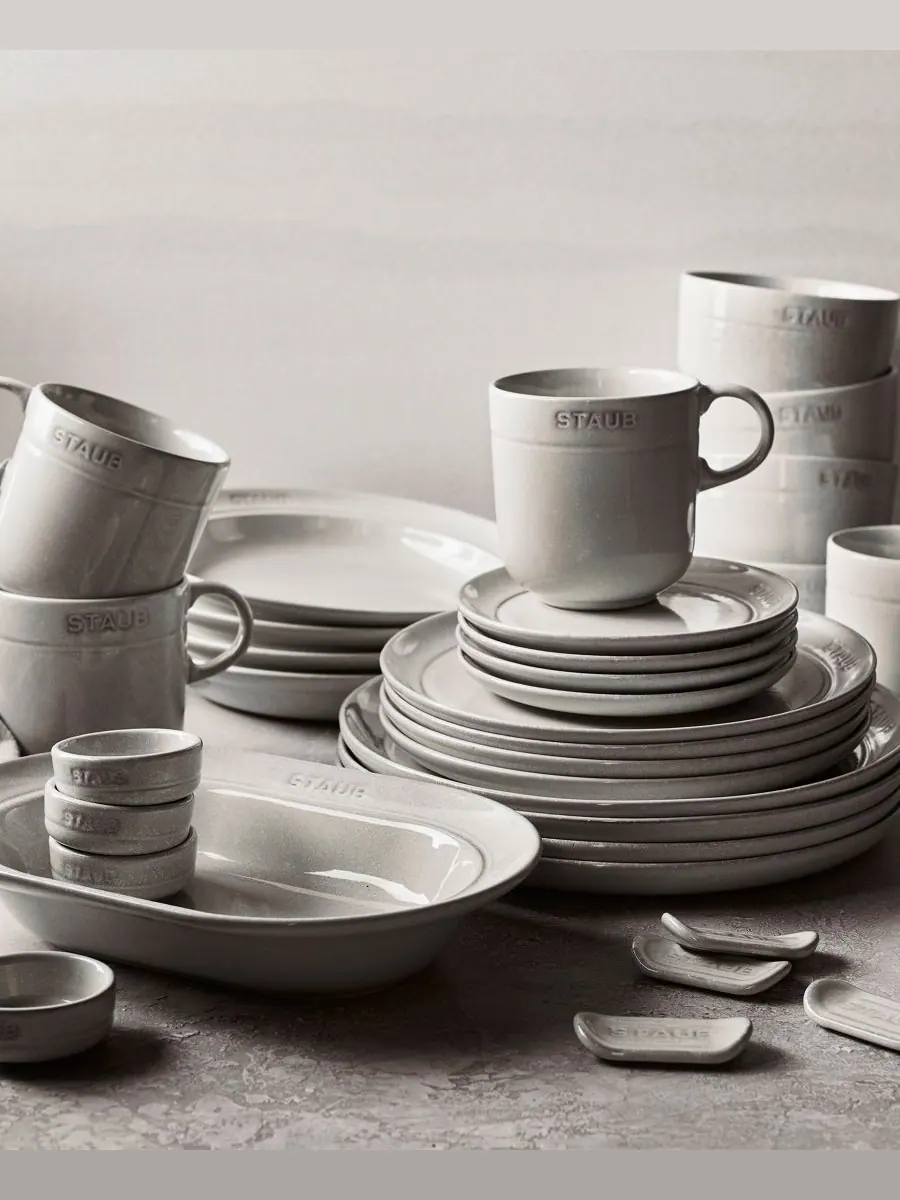 Набор мини пиал Staub Ceramic, 4 предмета, 8 см, 0.05 л — изображение 7 из 8, белый