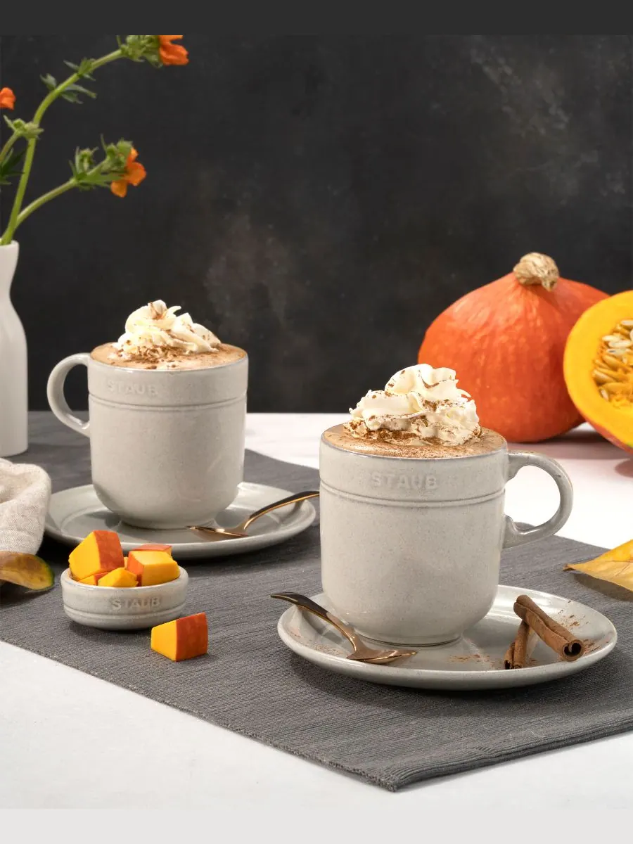 Набор мини пиал Staub Ceramic, 4 предмета, 8 см, 0.05 л — изображение 8 из 8, белый