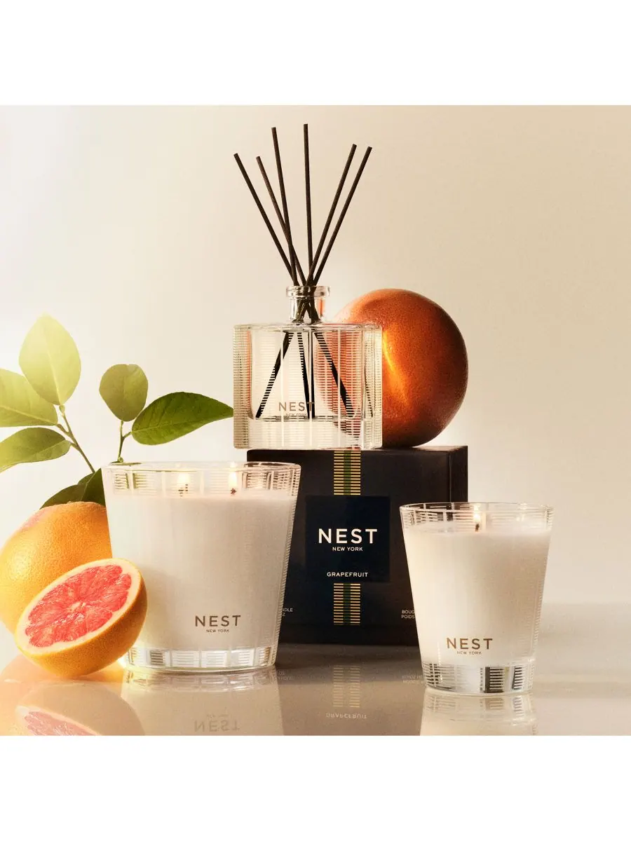 NEST New York Ароматический диффузор с тростниковыми палочками со вкусом грейпфрута, 170 мл — изображение 5 из 5, оранжевый