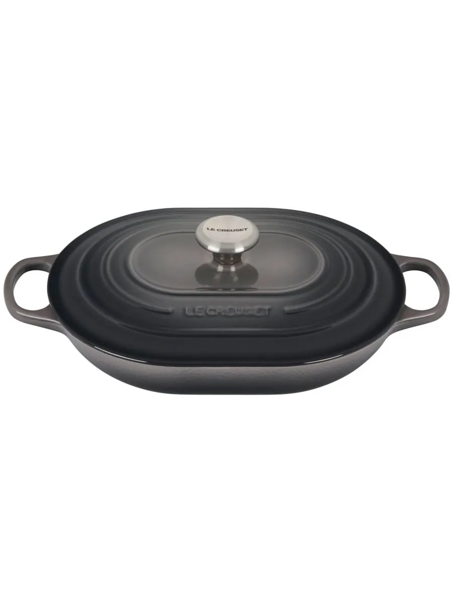 Сотейник овальный Le Creuset Signature, 3,4 л, 31 см — изображение 1 из 5, устрица