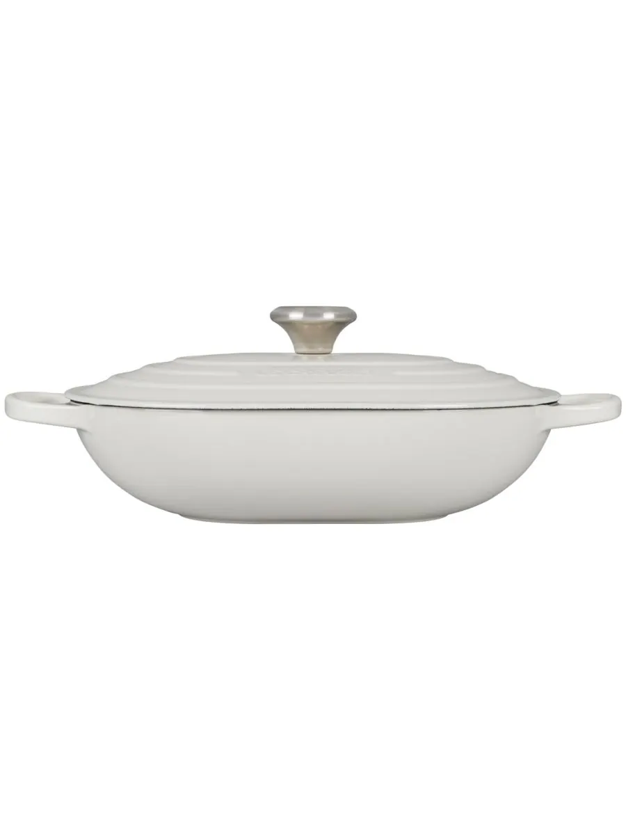 Сотейник овальный Le Creuset Signature, 3,4 л, 31 см — изображение 2 из 5, белый