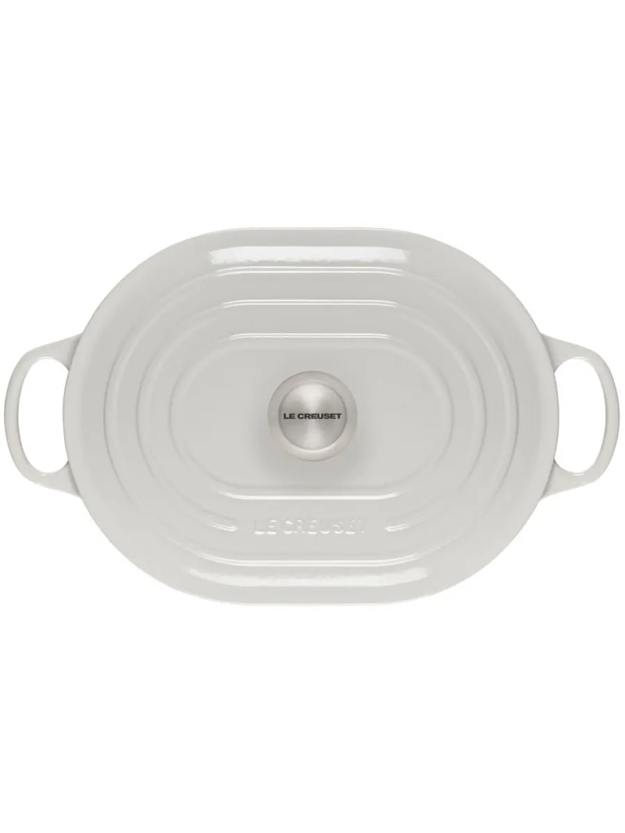 Сотейник овальный Le Creuset Signature, 3,4 л, 31 см — изображение 3 из 5, белый
