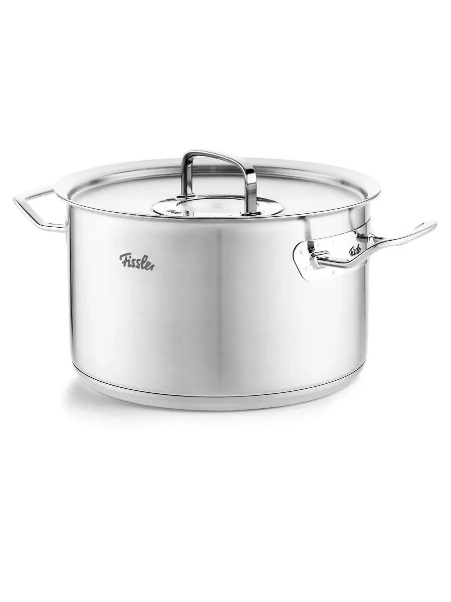 Кастрюля Original-Profi из нержавеющей стали, объемом 10 л, с крышкой Fissler